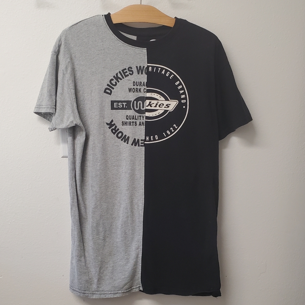 Dickies Womens Black and Gray T-Shirt